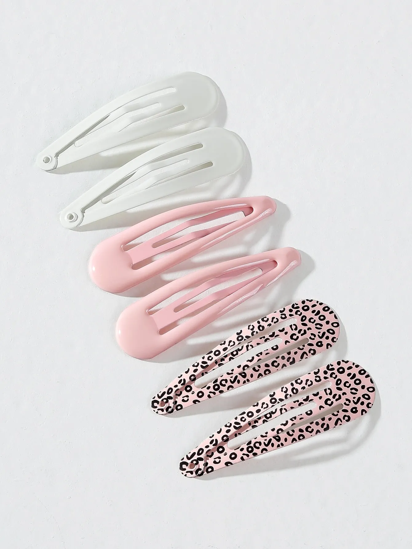 6pcs Zebra Striped Hair Clip for Women Barrette Styling Hair Accessories